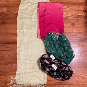Bundle of Four Scarves (2 of them are Brand New)